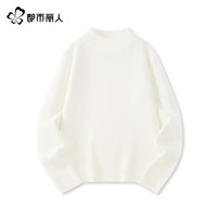 都市丽人 COSMO LADY半高领毛衣女秋冬2025女士加厚内搭打底衫白色上衣A XL