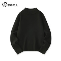 都市丽人 COSMO LADY半高领毛衣女秋冬2025女士加厚内搭打底衫白色上衣A 黑色 XL