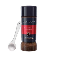 大卫杜夫（Davidoff）Davidoff大卫杜夫冻干纯黑咖啡粉冰美式意式浓缩咖啡冷萃冷热 香浓100g/瓶+塑料2.5ml量勺