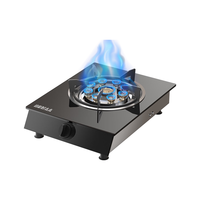 山彩好太太煤气灶单灶 液化气家用台式灶天然气燃气灶猛火燃气炉节能单眼炉具便携式灶具 【液化气】玻璃刀锋旋火 卡扣 熄火保护