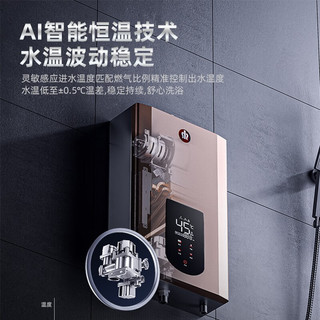神州 JSQ23-16M306 变频恒温 16L 液化气 燃气热水器