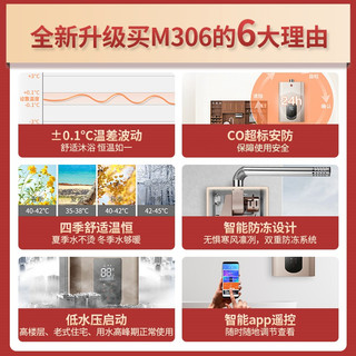 神州 JSQ23-16M306 变频恒温 16L 液化气 燃气热水器