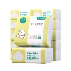 全棉时代 干湿两用 婴儿棉柔巾  80抽 12包