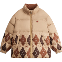 MQD童装男大童冬季立领羽绒服 卡其 110