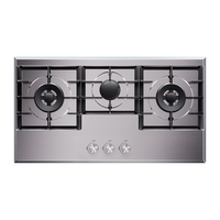 波曼登三眼燃气灶天然气灶具台式嵌入式猛火灶不锈钢煤气灶煤气炉 K3纯黑精工款 无线遥控定时 JZT-BL316 不锈钢-900宽无线定时K3纯黑三眼