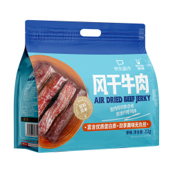 科尔沁 手撕风干牛肉干 原味211g量贩装 代餐高蛋白解馋休闲零食