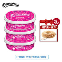 牧森西班牙涂抹奶油奶酪 Cream cheese 蒜香味蓝纹减低少脂干酪酱 牧森少脂奶酪 200g*3盒