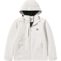 美津浓 Mizuno户外夹克男女登山服外套防风 黑色【抓绒款】 2XL