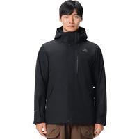 伯希和（Pelliot）【山野经典3.0】冲锋衣男女三合一外套户外加绒冬保暖登山服 【男款|】漫暮黑 抓绒两件套 L 【收货返10元】