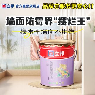 立邦乳胶漆致萃防霉抗甲醛五合一无味可耐擦洗室内墙面漆环保涂料