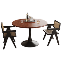 苡茉茶几客厅家用小户型边几咖啡桌洽谈桌子圆形餐桌阳台小圆桌6白 奶油白60*73 （可坐1-2人）