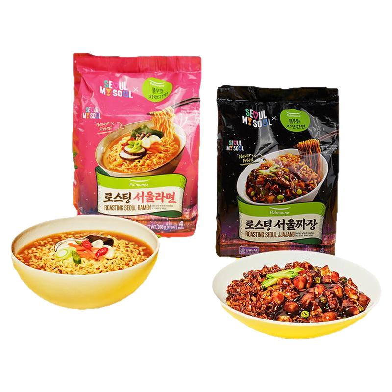 Pulmuone圃美多烘焙首尔拉面韩国方便速食炸酱面泡面