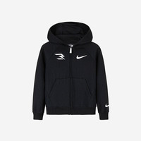 NIKE 3BRAND 耐克男童开襟连帽卫衣秋冬新款加绒保暖儿童运动外套 【冬季加绒】 【建议身高98-104cm】