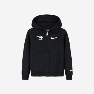NIKE  3BRAND 耐克男童开襟连帽卫衣秋冬新款加绒保暖儿童运动外套  【冬季加绒】  【建议身高98-104cm】