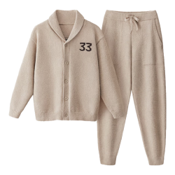 蕉内 绒绒5系男士睡衣半边绒家居服冬季加绒加厚 砷朴棕 XL