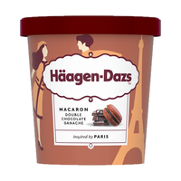 哈根达斯（Haagen-Dazs）冰淇淋 巧克力甘纳许马卡龙味冰激凌100ml/杯 小杯装 雪糕  巧克力甘纳许马卡龙口味 100ml