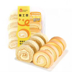 盒马 原味&伯爵红茶味瑞士卷 480g 8片
