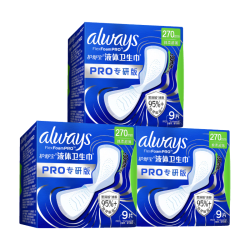 护舒宝 液体卫生巾PRO日用加长卫生巾270mm27片京东自营