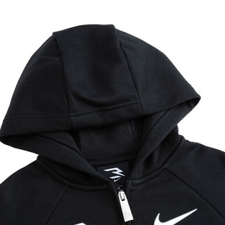 NIKE  3BRAND 耐克男童开襟连帽卫衣秋冬新款加绒保暖儿童运动外套  【冬季加绒】  【建议身高98-104cm】