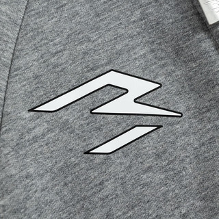 NIKE  3BRAND 耐克男童开襟连帽卫衣秋冬加绒保暖儿童运动外套 岩层灰 【冬季加绒】 120 /60 【身高110-116cm】
