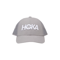 HOKA ONE ONE男女款秋季简约舒适透气可调节绣花LOGO棒球帽 星辰灰 均码