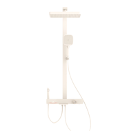 海尔（Haier）家用淋浴花洒全套装 智能数显 四功能钢琴按键调温淋浴器LD606W