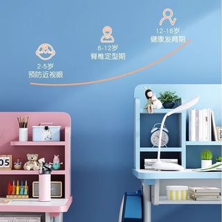 三栖虎儿童学习桌书架家用课桌书桌套装可调升降抽屉椅凳子组合桌子 B款蛋糕兔-硬座硬靠背【桌椅一套】 70CM桌面【 可升降无】