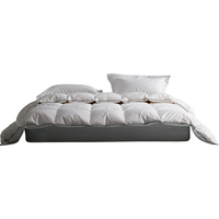 斯诺曼高奢120支贡缎5A级95%白鹅绒被羽绒被芯 冬被子2.0*2.3m充1000g白 200cm*230cm