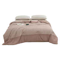 无印良品A类针织棉10%大豆夏被 夏凉薄被子被芯双人空调被 200*230cm