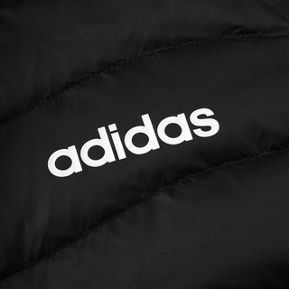 阿迪达斯 （adidas）男装冬季立领保暖户外休闲运动羽绒服 2XL 黑色