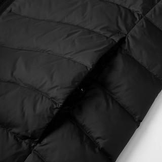 阿迪达斯 （adidas）男装冬季立领保暖户外休闲运动羽绒服 2XL 黑色