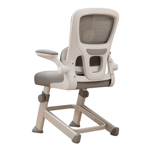 惠寻 京东自有品牌电脑椅学习椅工学座椅升降办公椅书桌椅靠背椅子 典雅灰