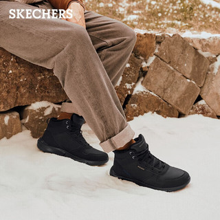  SKECHERS/斯凯奇 厚底增高 男士高帮鞋  全黑色/BBK 42.5