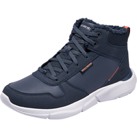 斯凯奇(SKECHERS)男鞋厚底增高高帮鞋户外轻便耐磨休闲鞋运动工作鞋男靴210788 海军蓝色/NVY 46