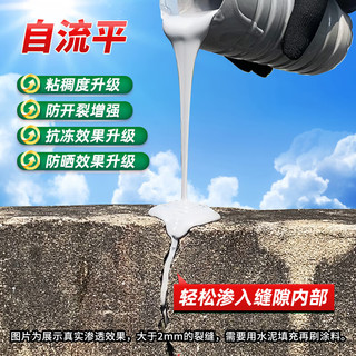 沃特浦防水涂料屋顶防水补漏材料房顶裂缝防水胶沥青王房屋楼顶防漏水胶 【白色 10斤 】防晒防冻单遍约10平