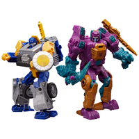 变形金刚(TRANSFORMERS)儿童男孩玩具雷霆救援队铁拳VS末日毁灭者笑面狼套装G1376 铁拳VS笑面狼套装