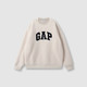 Gap 男女同款！仿羊羔绒贴布绣抓绒卫衣