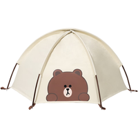 牧高笛 Line Friends合作款 户外露营猫咪宠物帐篷 布朗熊米白