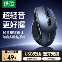 绿联 无线蓝牙双模鼠标 办公轻音鼠标