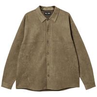 杰克·琼斯（JACK&JONES）秋季日常休闲纯色简约百搭宽松翻领纽扣衬衫男装2251O3030 E06柚木 常规 M