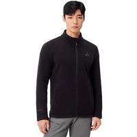 伯希和 Polartec200男女抓绒外套24秋冬户外轻量保暖冲锋衣内胆 漫暮黑 |  L