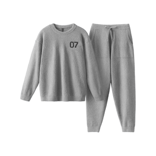 蕉内绒绒5系睡衣女士保暖装秋冬家居服套装可外穿 【女圆领】赛车绿-王一博同款色 2XL