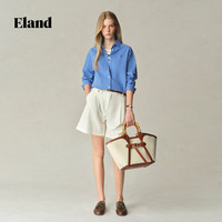 ELAND【法国亚麻】衣恋氧气感衬衫女长袖内搭2025夏季淡人 黄色(30)Yellow M /165