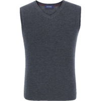 雅戈尔(YOUNGOR)羊毛背心男中青年男毛衫马甲背心 深灰 L 105cm