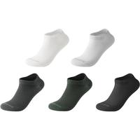 袜子男女士一次性短袜精梳棉质防臭5A抗菌透气不闷 水洗不变形 【5双装】混色 M （男码）