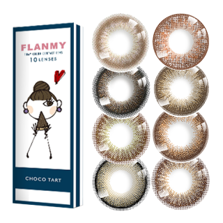 FLANMY美瞳日抛10片盒装T-Garden彩色隐形眼镜大直径女自然三明治工艺 经典款【枫糖蜜戚风】日系大直径 无辜狗狗眼 400度