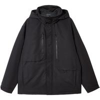 杰克·琼斯(JACK&JONES)百搭时尚潮流舒适可收纳连帽宽松立领上衣保暖棉服男装225109006 E40