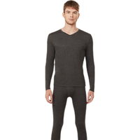 舒雅(Schiesser)男女薄款【美雅碧优可丝】保湿抗静电保暖内衣套装E5/19333W 女款E0/19340W深紫7400 XL