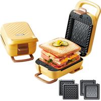 小熊 三明治机早餐机 吐司面包机华夫饼机SMZ-R07V6