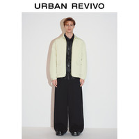 UR冬季男装时尚静奢风双口袋保暖羽绒服UMF140045 浅卡其 XL